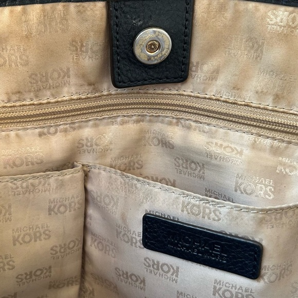 Michael Kors Black Monogram Tote - Picture 14 of 16